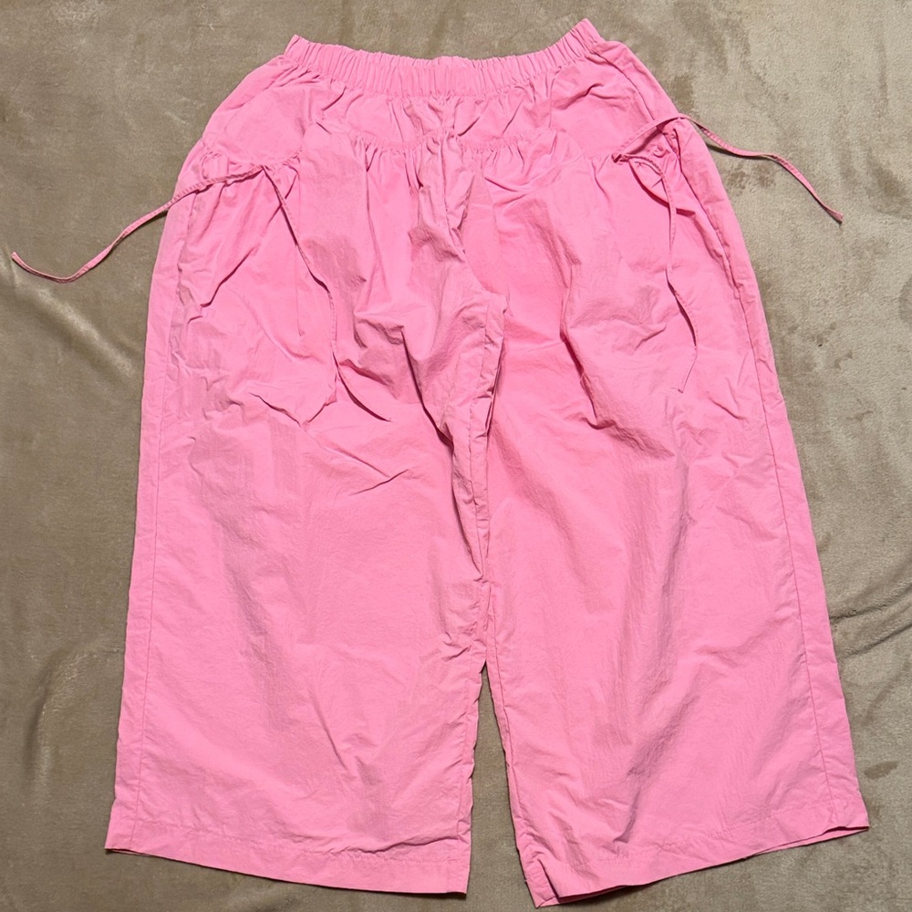 Pink Wide-Leg Pants